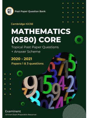 IGCSE Mathematics (0580) Paper 1 & 3 [Core] Past Paper Questions eBook