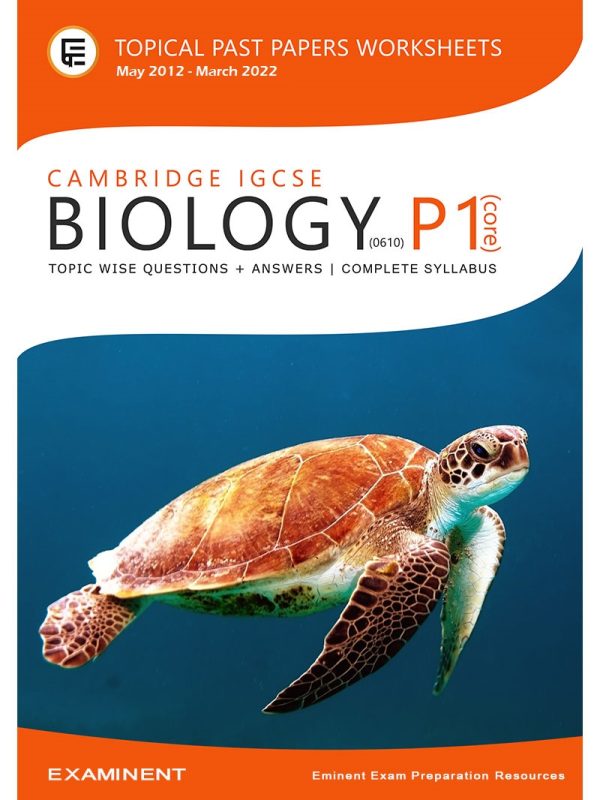Cambridge IGCSE Biology 0610 Paper 1 [Core] Topical Past Paper Questions E-book