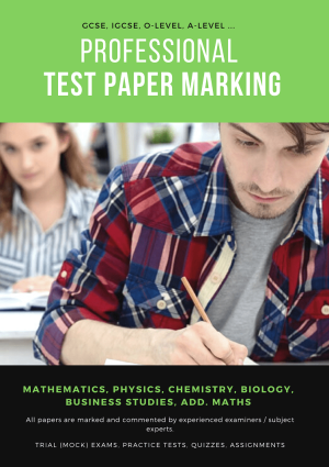 Test paper marking (scoring)