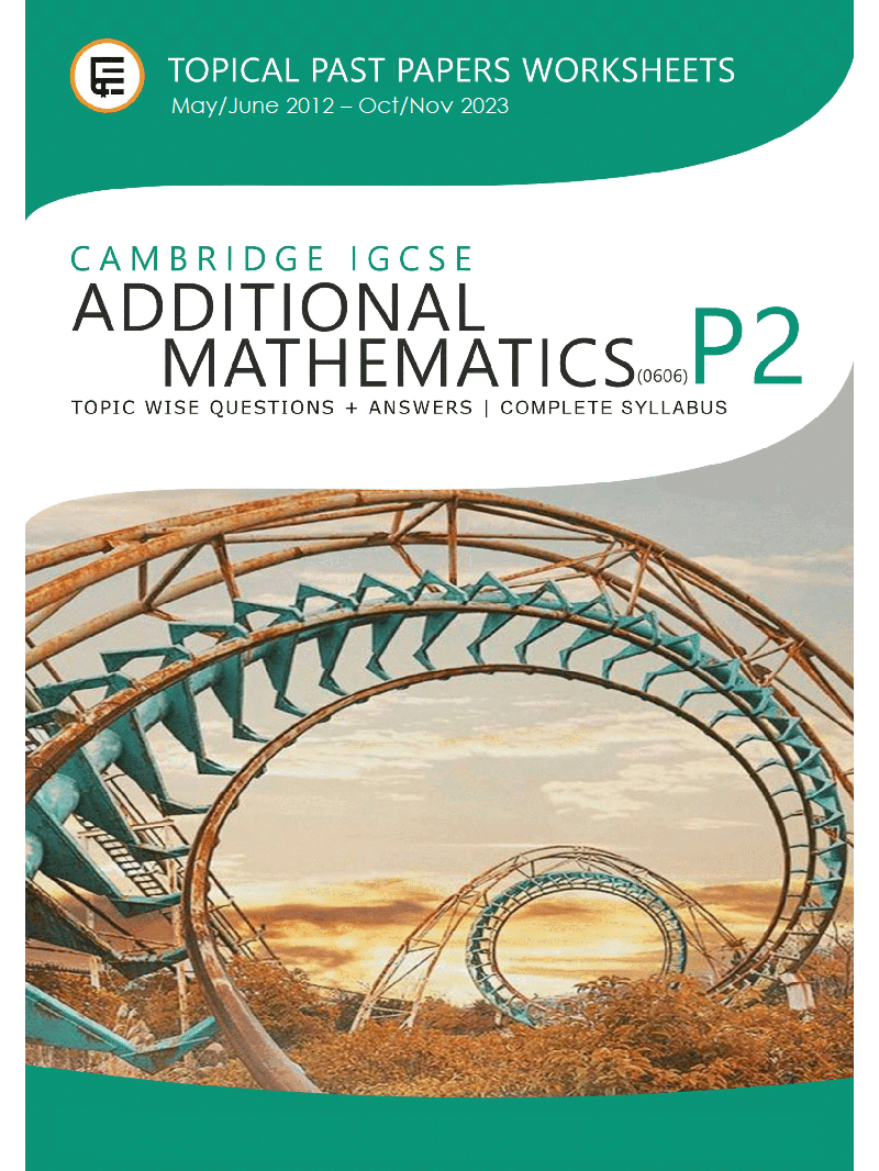 New igcse additional mathematics past papers by topic 0606 