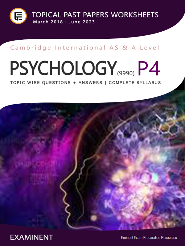 A Level Psychology 9990 Paper 4