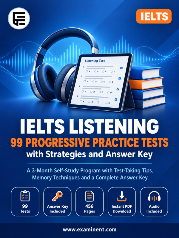 IELTS Listening: 99 Progressive Practice Tests with Strategies and Answer Key
